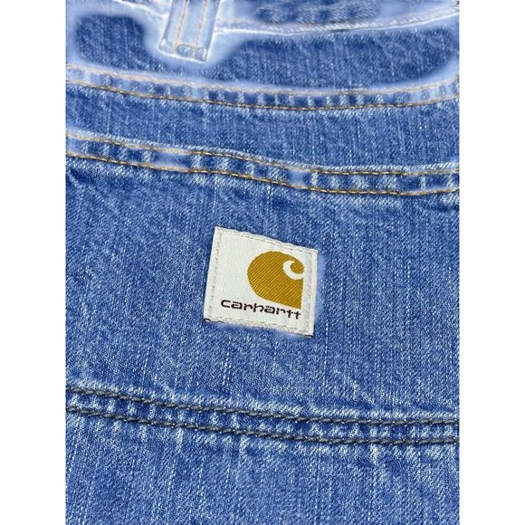 NWT Carhartt Men Relaxed Fit 5 Pocket Jean 38x34 Heavyweight Denim Straight Leg - Picture 4 of 6